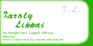 karoly lippai business card